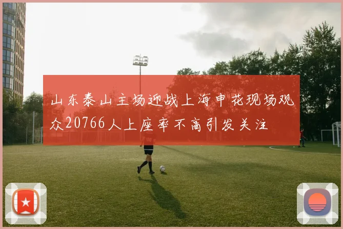 山东泰山主场迎战上海申花现场观众20766人上座率不高引发关注